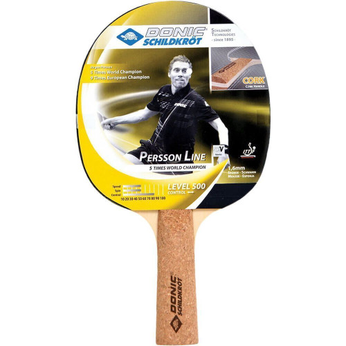 Ракетка для настольного тенниса  Donic Persson 500 cork 2-player set (2 ракетки+чехол+3 мяча) - фото №5